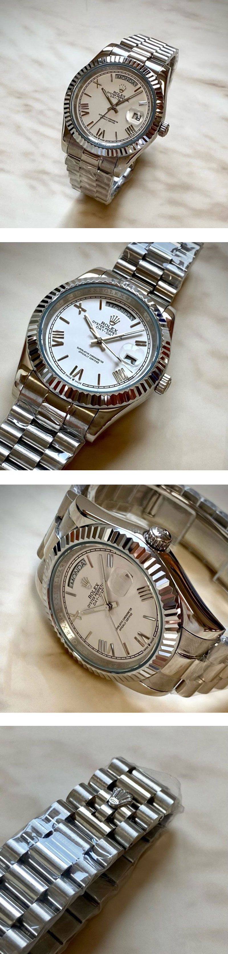 有名ブランドロレックススーパーコピー時計販売店 デイデイト ホワイト ロマン 228239 40mm